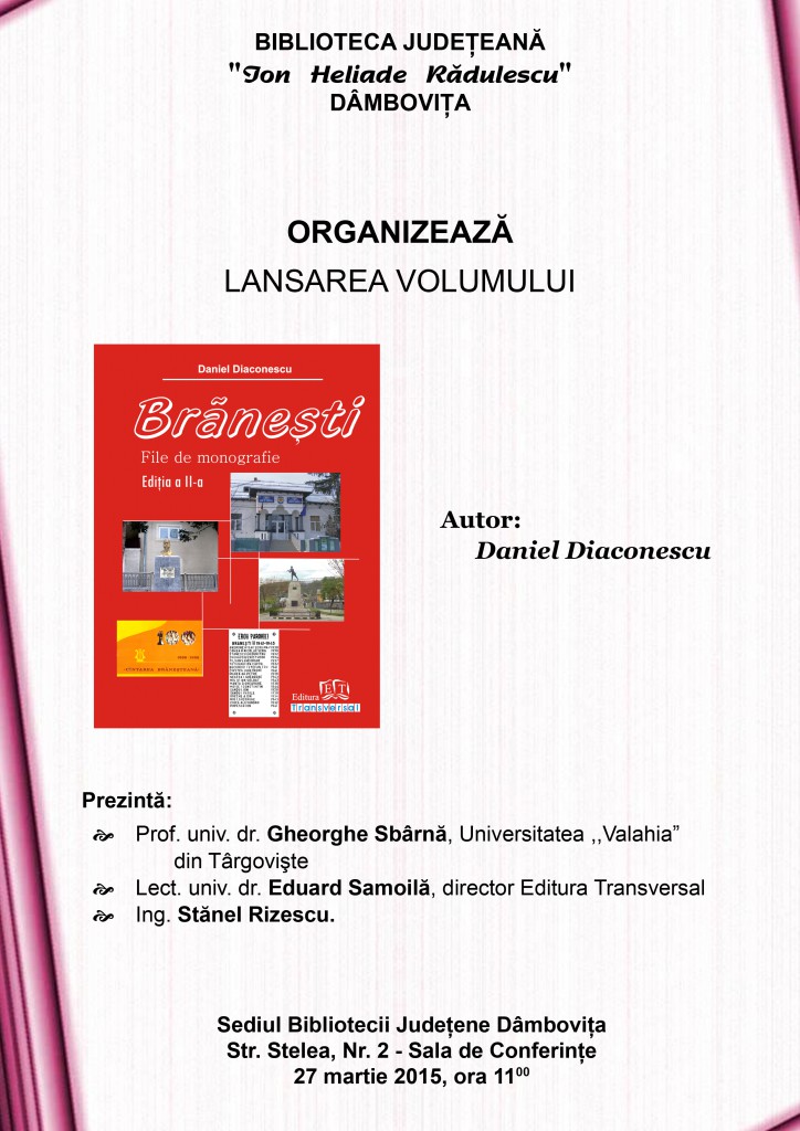 AFIS - Lansare Monografie Branesti  - 27 martie 2015 copy