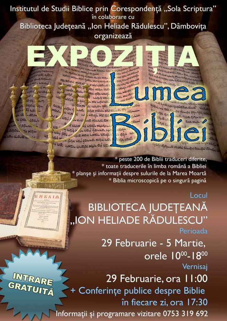 Expozitia Lumea Bibliei-Targoviste