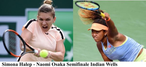Simona Halep - Naomi Osaka în semifinalele Indian Wells- Oficial Media