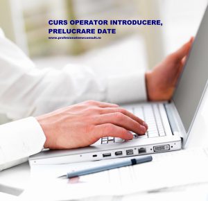 Close-up portrait of a man's hands working on computer