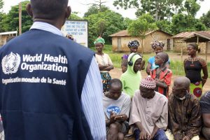 Illustrations about the Ebola outbreak in Guinea in July 2014.