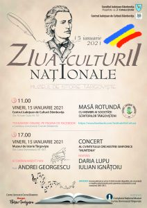 AFIS ZIUA CULTURII NATIONALE - 15 IANUARIE 2021
