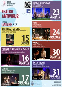 program spectacole ianuarie - Teatrul Tony Bulandra Targoviste