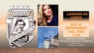 afis - lansare de carte 2 sept 2021