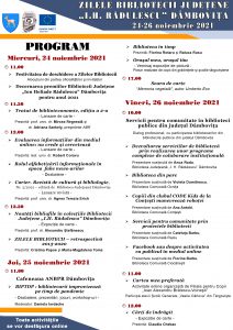 PROGRAM - ZILELE BIBLIOTECII - 24-26 noiembrie 2021 --- copy