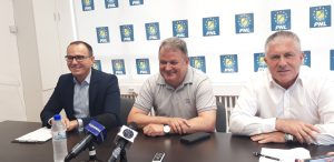 aurelian Cotinescu - conferinta de presă PNL Dambovita paint