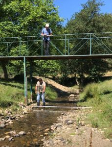 măsurare de debite pe râul Pogăniș, la sh Ohabița (jud. CS)