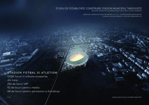 Oficial Media - A fost lansată licitația pentru construirea noului stadion de la Târgoviște