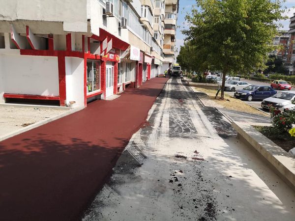Oficial Media- Primăria Târgoviște, lucrări de refacere a trotuarelor pe Calea București