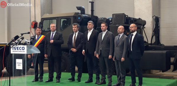Premierul Nicolae Ciucă, vizită la Fabrica Iveco: Ne dorim foarte mult să relansăm industria de apărare