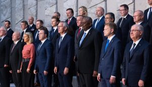 Official Photo of the NATO Ministers of Defence and Sweden- Meeting of NATO Ministers of Defence - Brussels