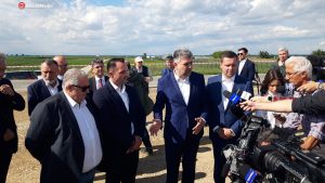 marcel ciolacu in dambovita - dn7 baldana titu