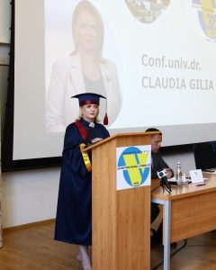 claudia gilia - presedinte senat universitatea valahia