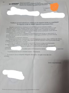 notificare anaf mineri