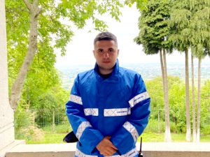 Foto ofițer aflat în timpul liber