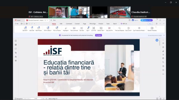  seminar de educație financiară
